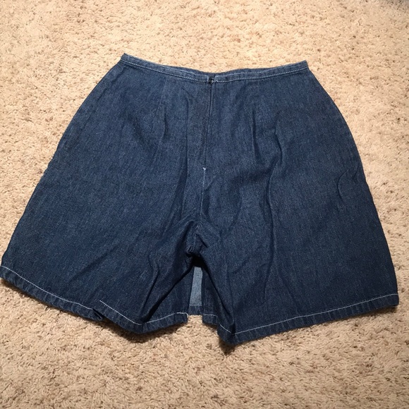 Petite Sophisticate 2P Denim Skort with pockets - Picture 3 of 7